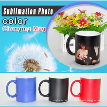 Hot Selling Wholesale Price 11oz Sublimation temperature Color Changing Mug ,temperature sensitive cup